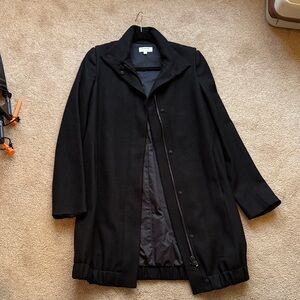 Helmut Lang Black Wool Coat